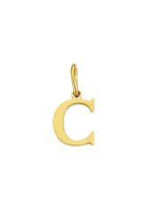 Buchstaben Charm c Halsketten Anhaenger in gold aus Edelstahl für Frauen von Lymaja Lymaja