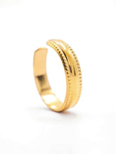 gold ring verstellbar mit filigranen muster Lymaja