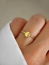 Verstellbarer Malina Sonnen Ring aus 18k vergoldeten Edelstahl von Lymaja Jewelry