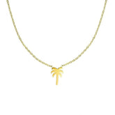 Goldene Palmen Halskette von Lymaja