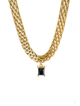 kette gold mit schwarzem stein Lymaja