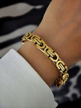 Vergoldete Gliederarmkette aus Edelstahl für Damen