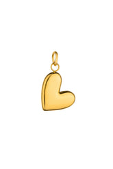 Classy Heart Charm Herz Anhänger in gold aus 18k Edelstahl