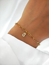 Letter Chain Bracelet – 18k vergoldetes Initial-Armband aus Edelstahl personalisiert - LYMAJA