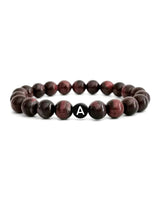 Partnerarmband Tiger Auge aus 8mm Glasperlen in braun schwarz für Männer und Frauen von Lymaja Jewelry
