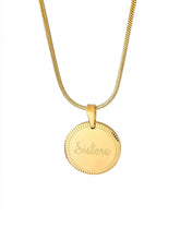 Sisters Halskette mit Gravur aus 316L Edelstahl, wasserfest, 18k vergoldet - LYMAJA