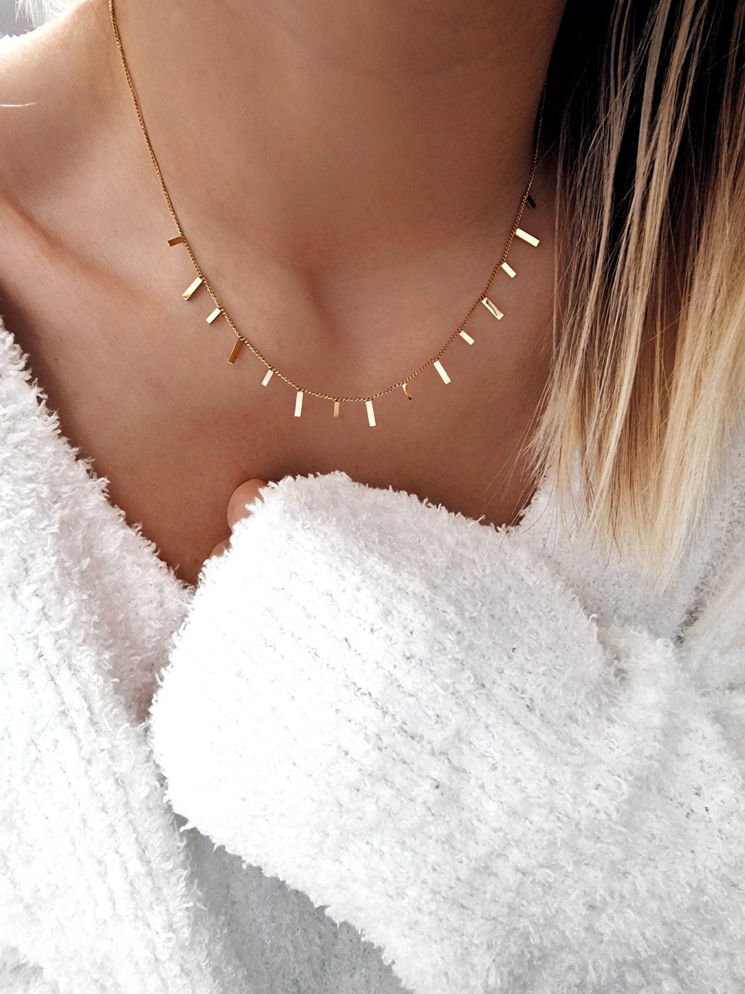 Square Choker Halskette