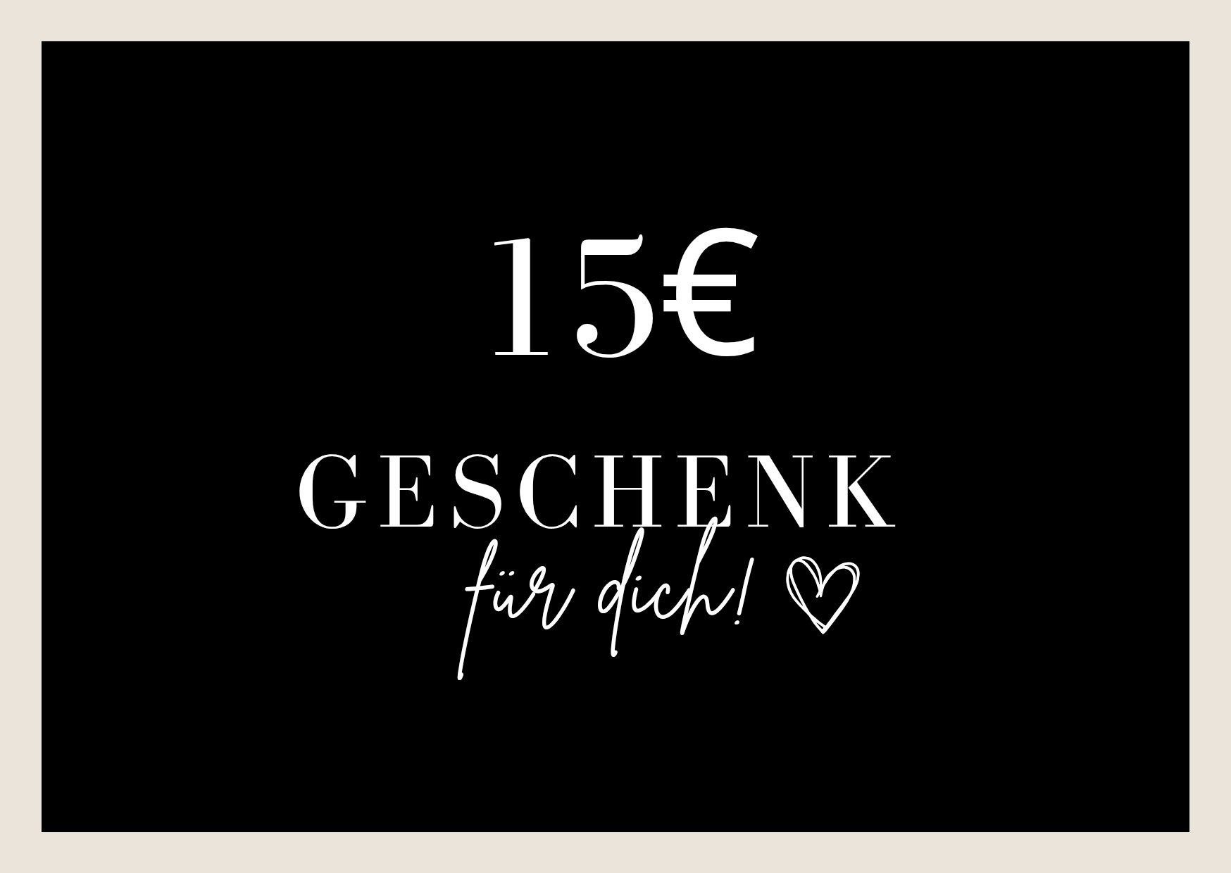 15€ Geschenkgutschein als digitale Email von Lymaja Jewelry 