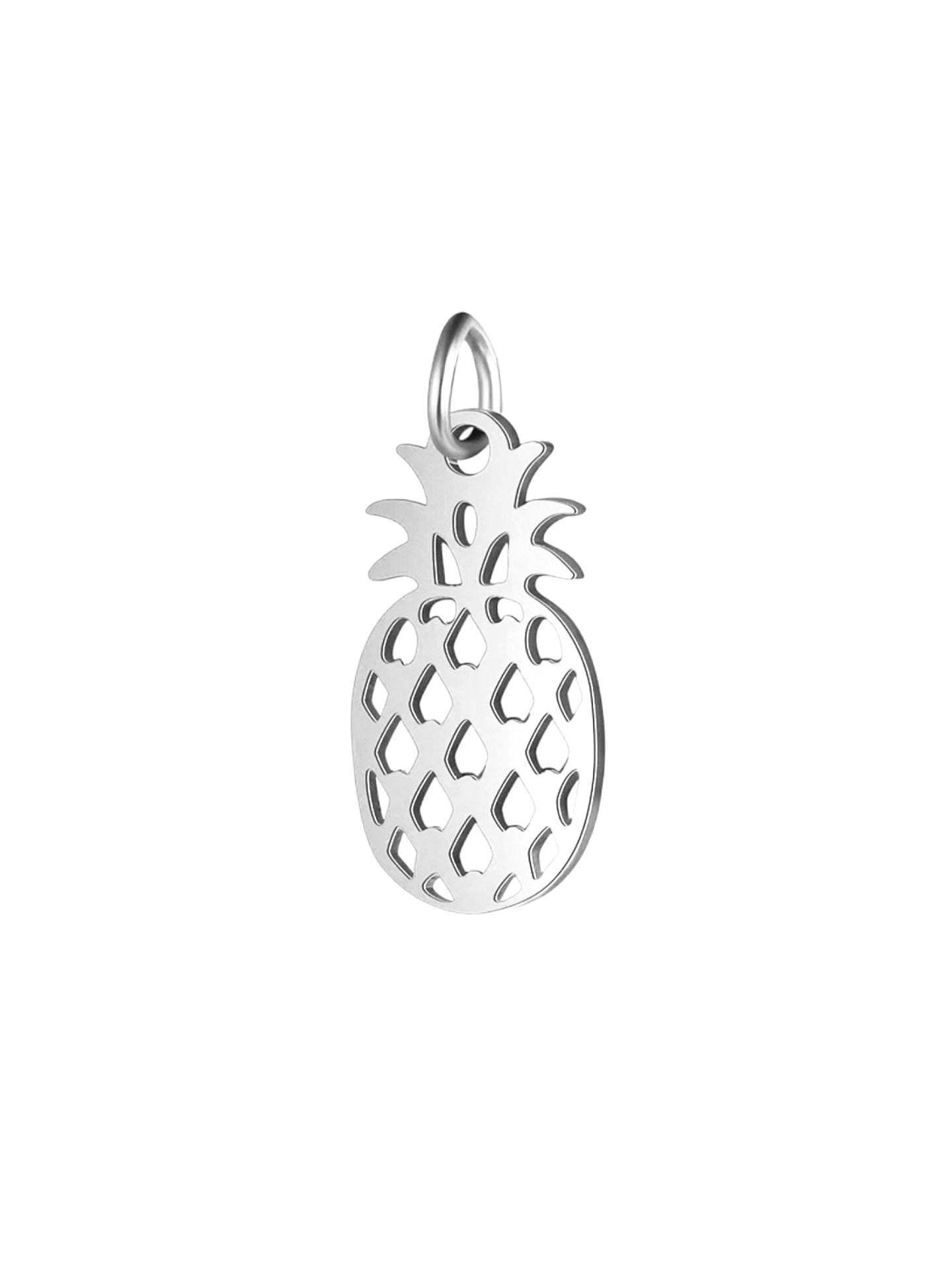 Ananas Charm Halsketten Anhänger in silber aus Edelstahl von Lymaja Jewelry