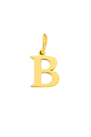 Buchstaben Charm Halsketten Anhaenger B in Gold von Lymaja