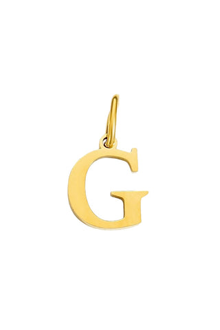 Buchstaben Charm G Halsketten Anhaenger in gold aus Edelstahl für Frauen von Lymaja Lymaja