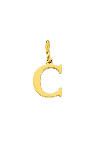 Buchstaben Charm C Halsketten Anhaenger in gold aus Edelstahl für Frauen von Lymaja Lymaja