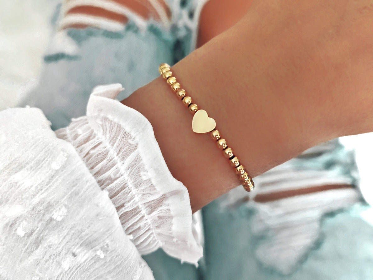 Heart beaded bracelet