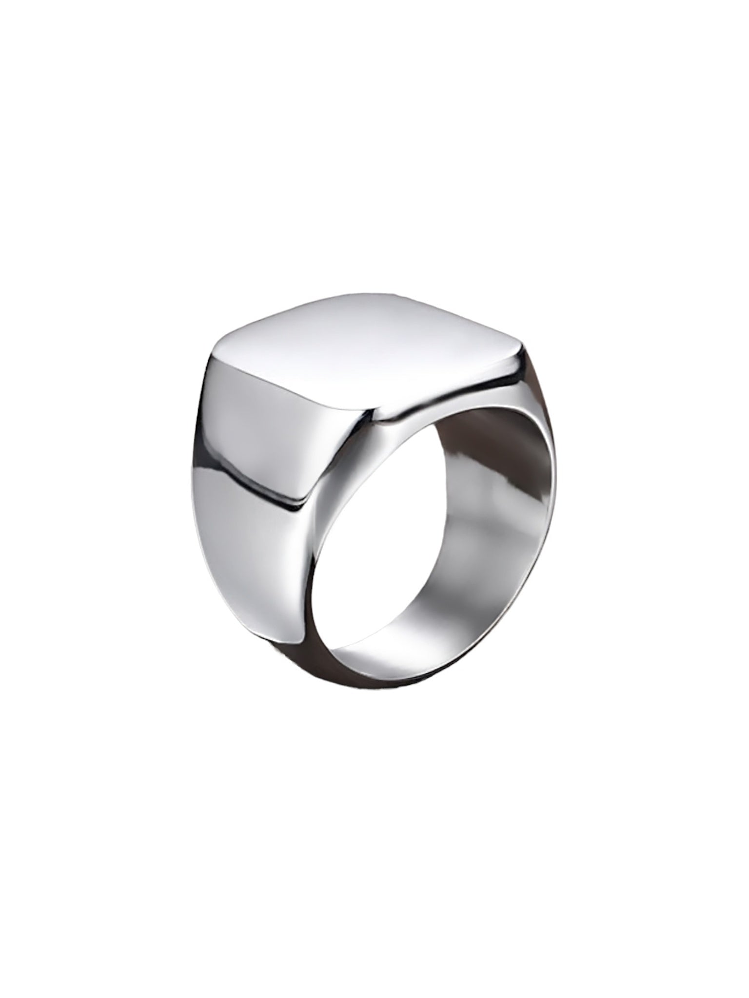 Lymaja Classy Siegel Siegel Ring Edelstahl in silber