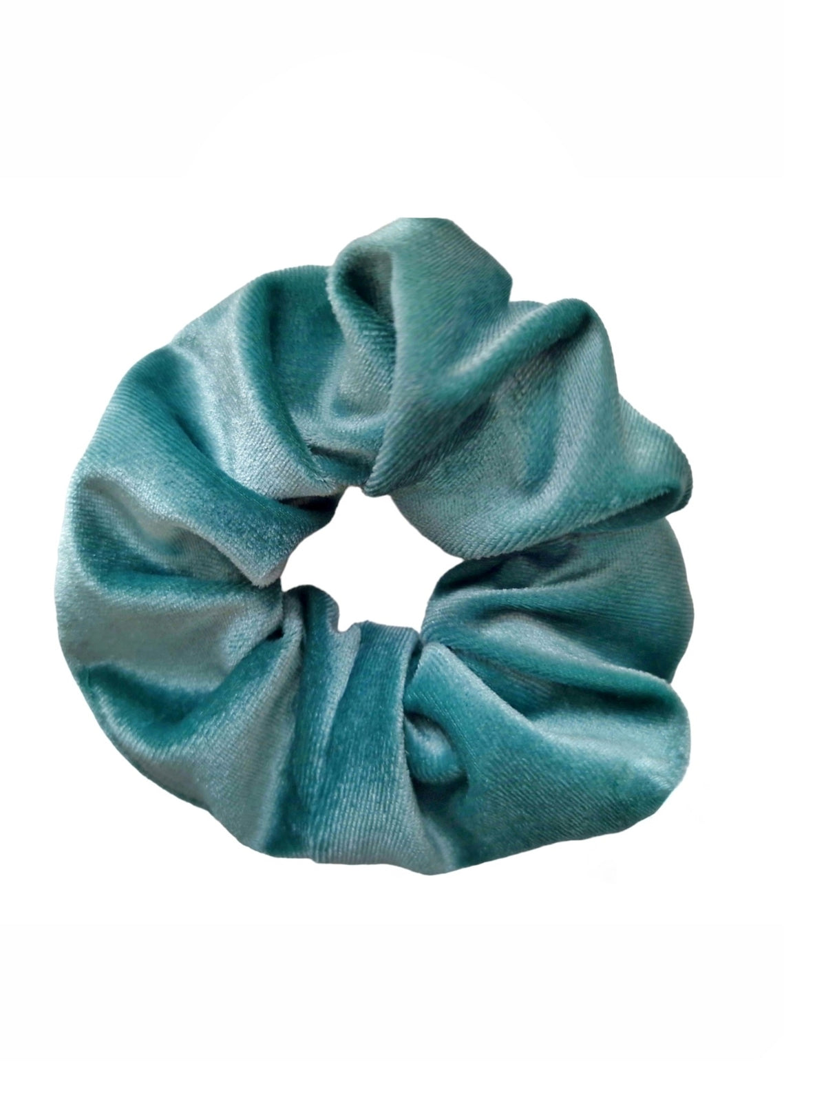 Samt Scrunchie Haargummi für Frauen in türkis blau von Lymaja Jewerly