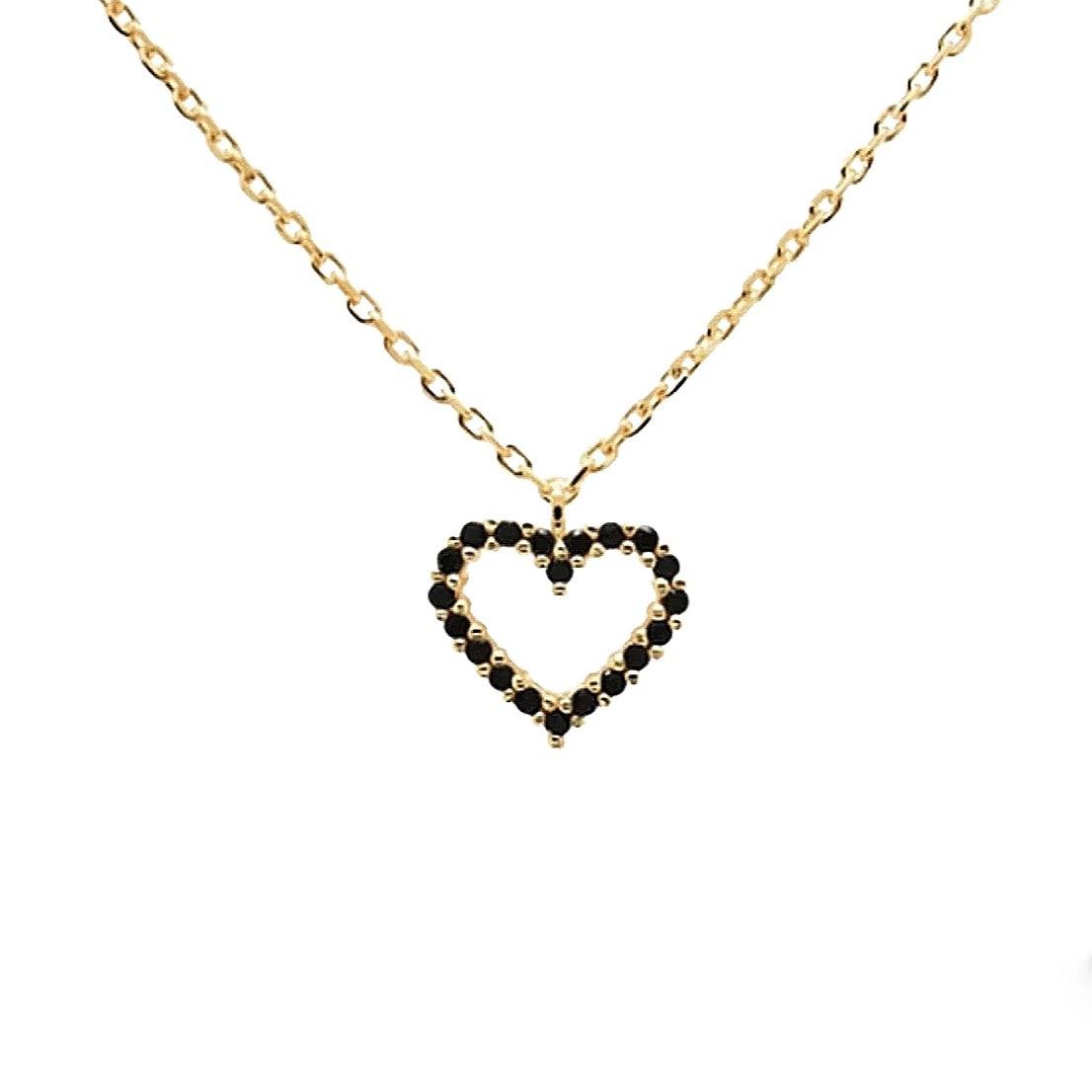 Zircon heart necklace