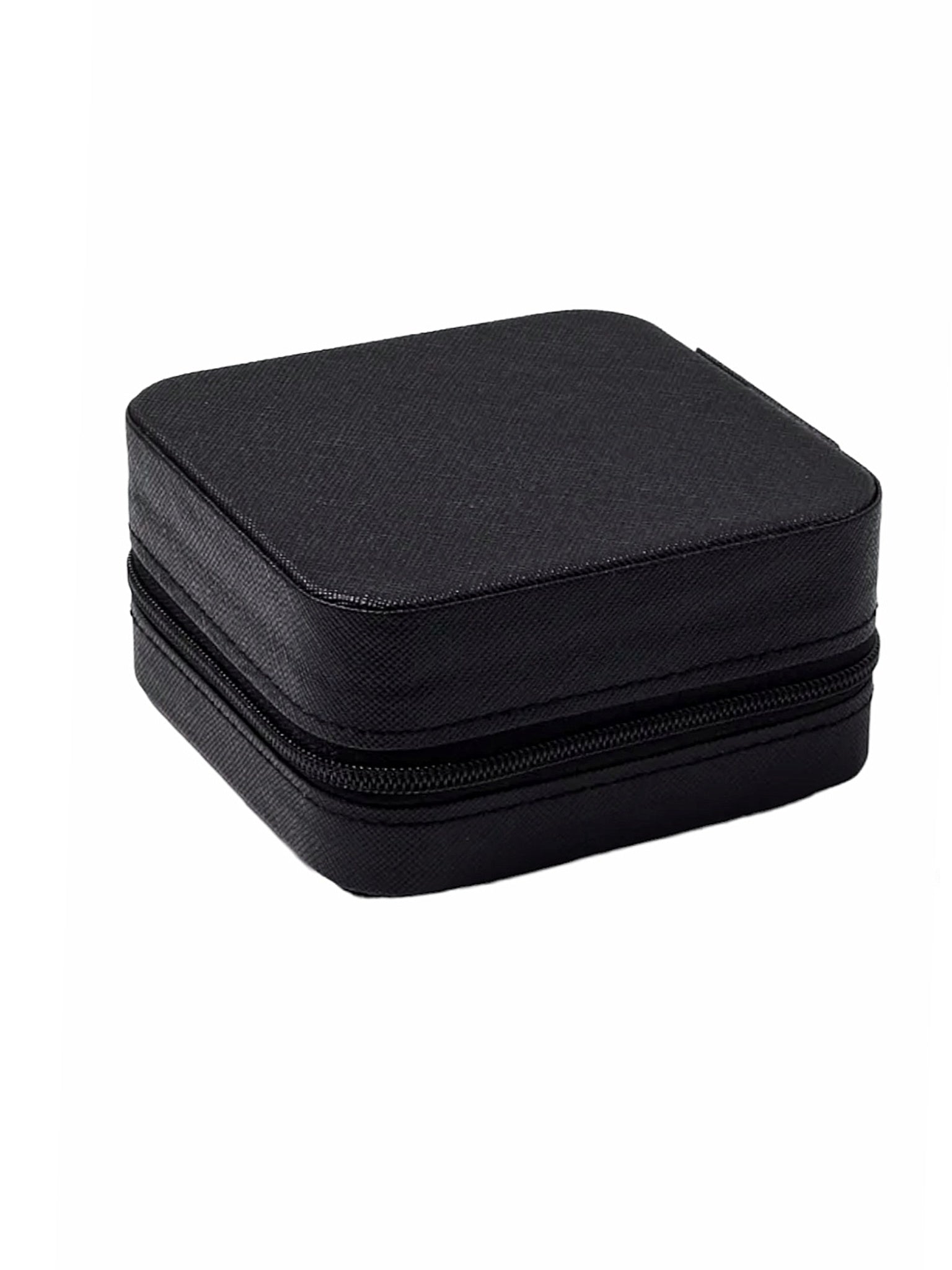 Lymaja Schmuckkästchen Organizer Box für Reisen aus Pu Leder in schwarz