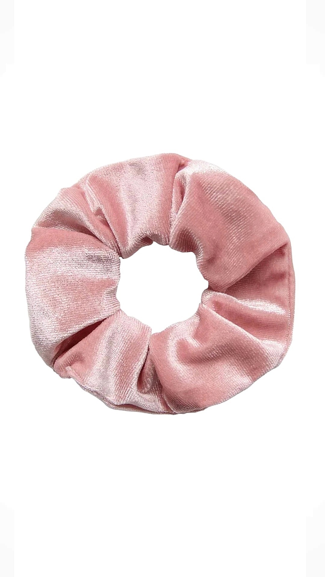 Samt Scrunchie in Blush Rosa weicher Haargummi von Lymaja Jewelry 