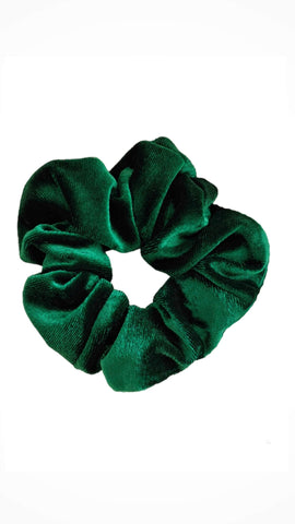 Samt Scrunchie weicher Haargummi in Smaragd Grün Haaraccessoires für Frauen von Lymaja Jewelry