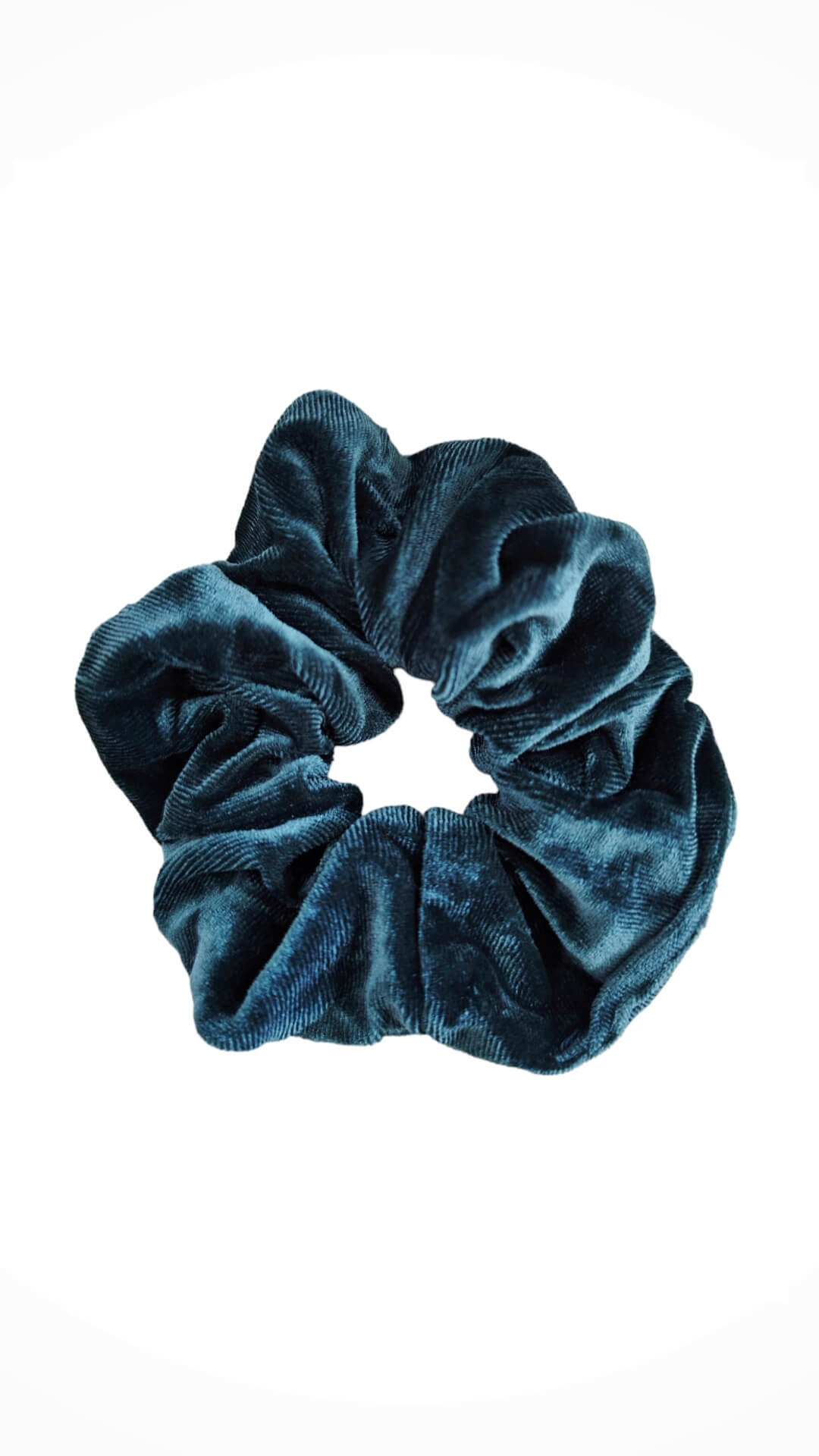 Samt Scrunchie Petrol Blauer Haargummi von Lymaja Jewelry