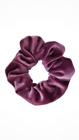 Samt Scrunchie in Plum Pflaume Purpur Haargummi von Lymaja Jewelry