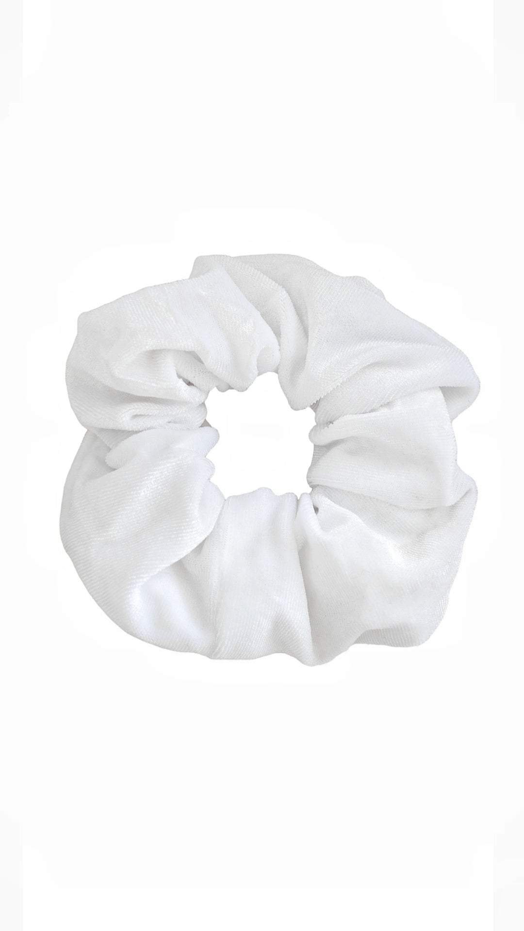 Weicher Samt Scrunchie Haargummi in Weiss Haaraccessoires für Frauen von Lymaja Jewelry