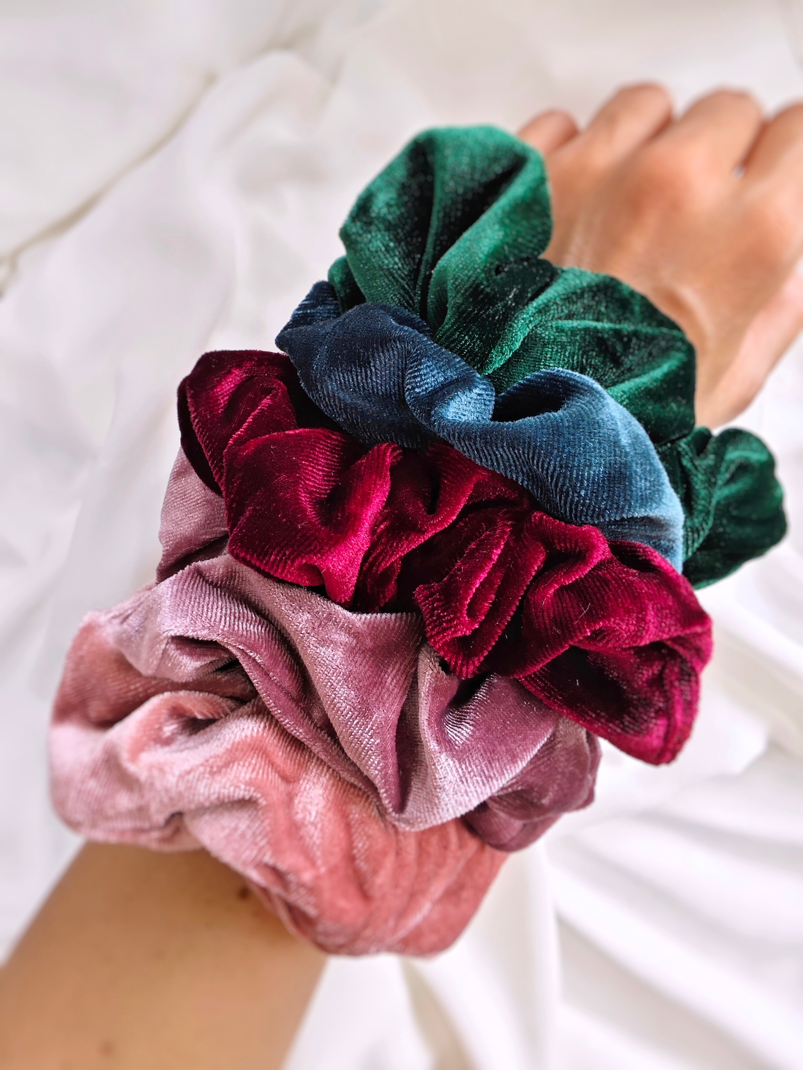 Samt Scrunchie Mauve