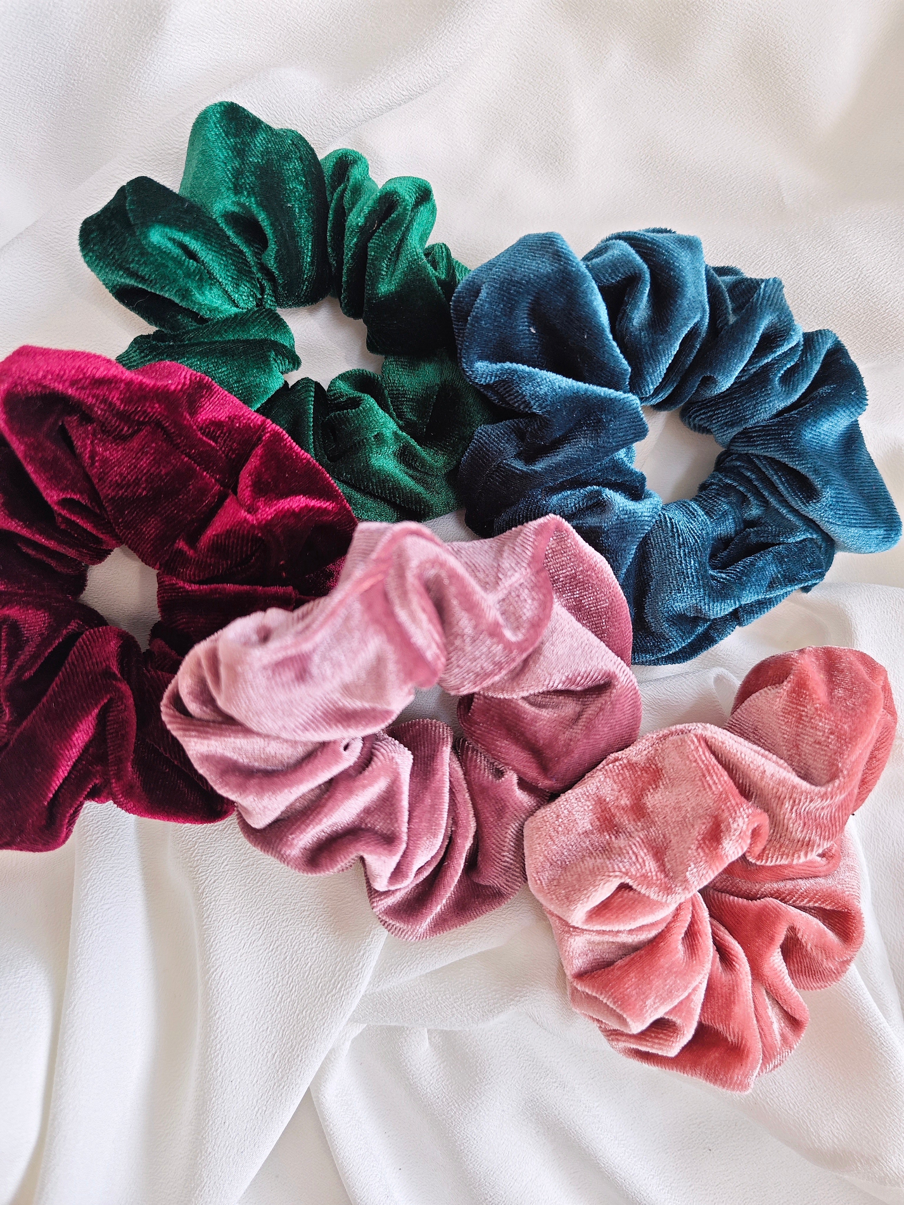 Velvet samt scrunchie Haargummis Lymaja