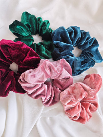 Samt Scrunchie Mauve