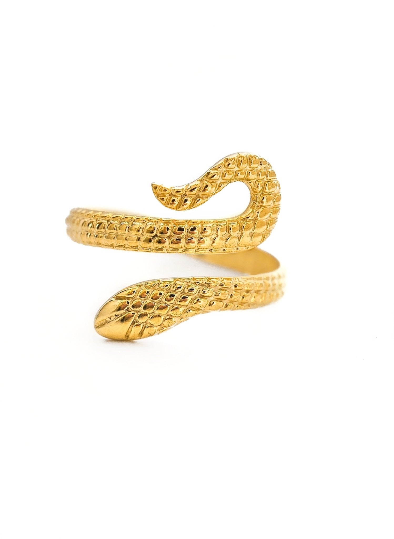 Schlangen Ring gold verstellbar von Lymaja