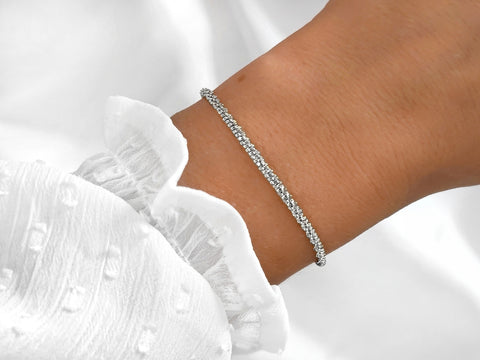 Shiny Armkette Armband silber von Lymaja