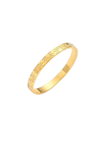 Sunny Sonnen Ring in gold aus 18k Edelstahl von Lymaja Jewelry 