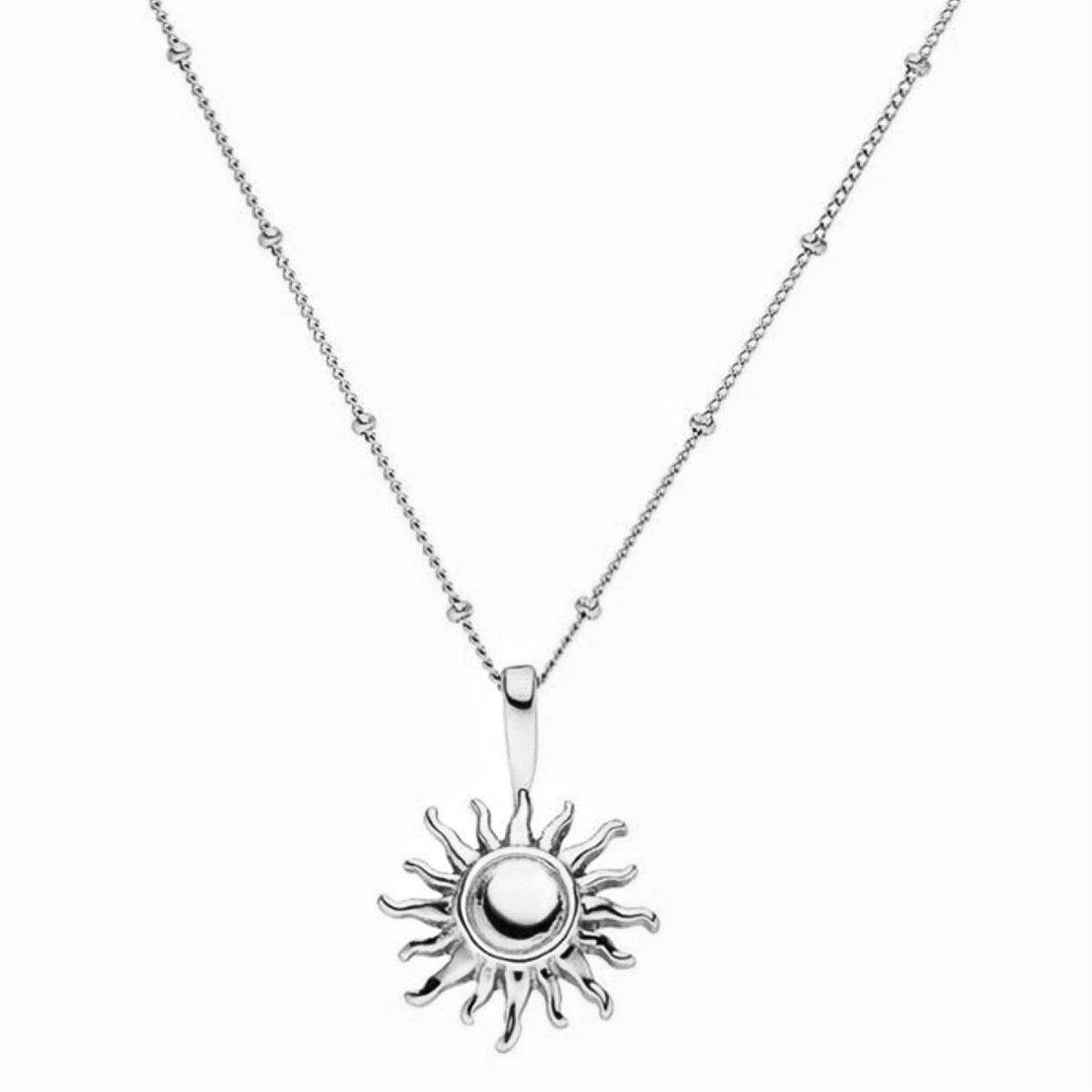 Sonnen Halskette in silber aus 316L Edelstahl - Lymaja