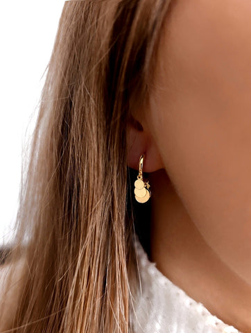 Choker Hoops Ohrringe in gold aus 925 Sterling Silber von Lymaja Jewelry