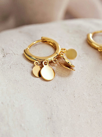 Choker Hoops Ohrringe in gold aus 925 Sterling Silber von Lymaja Jewelry