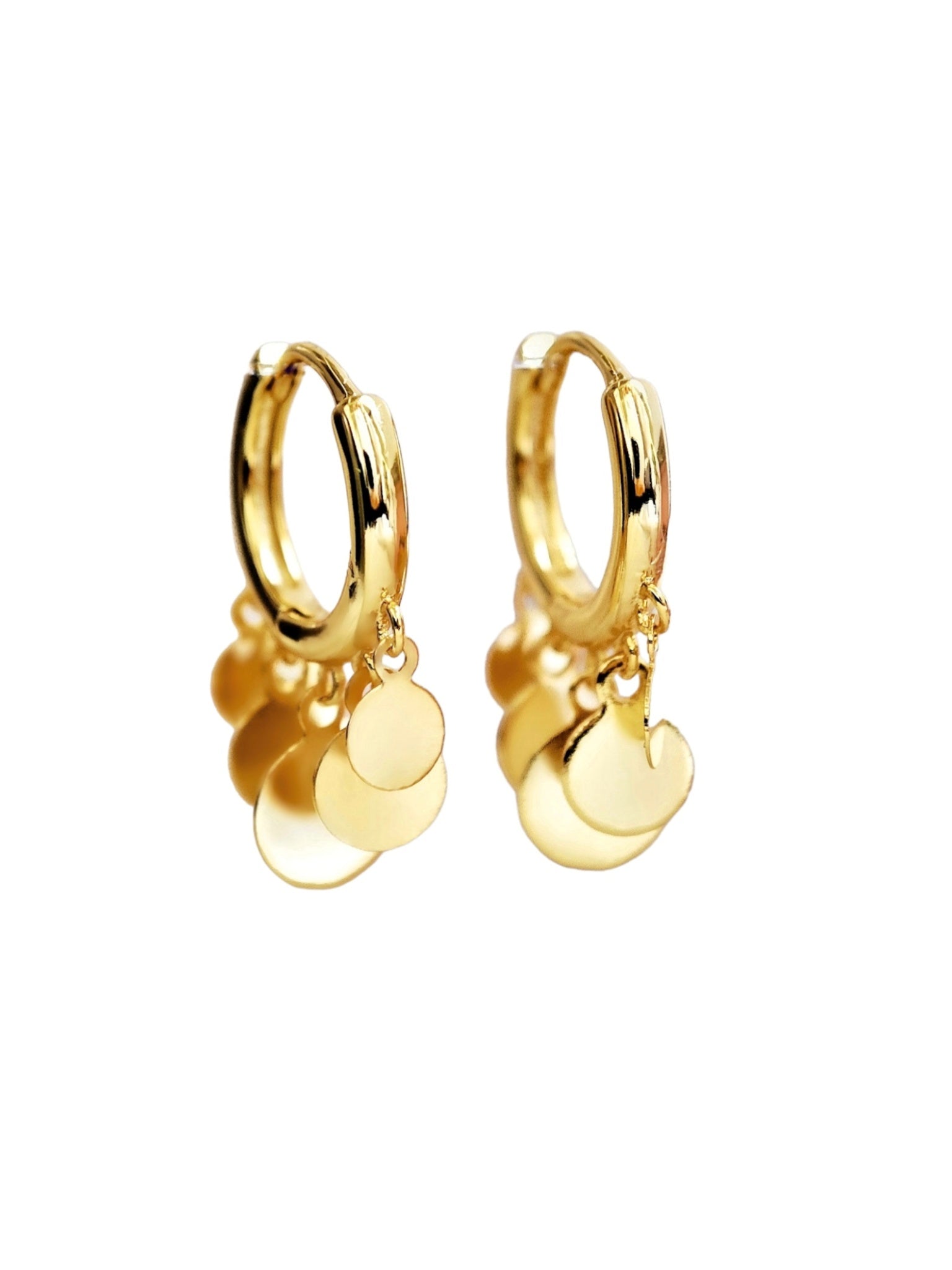 Choker Hoops Ohrringe in gold aus 925 Sterling Silber von Lymaja Jewelry