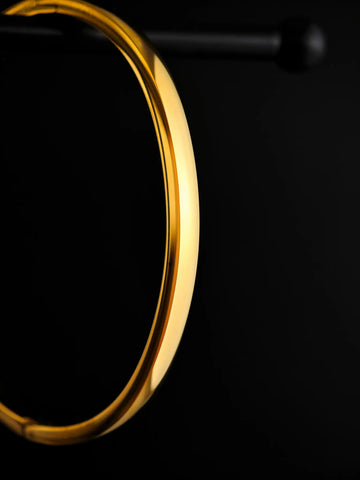 Classy Armreif aus 18K vergoldetem Edelstahl, wasserfest, schlicht & elegant ohne Gravur -  LYMAJA