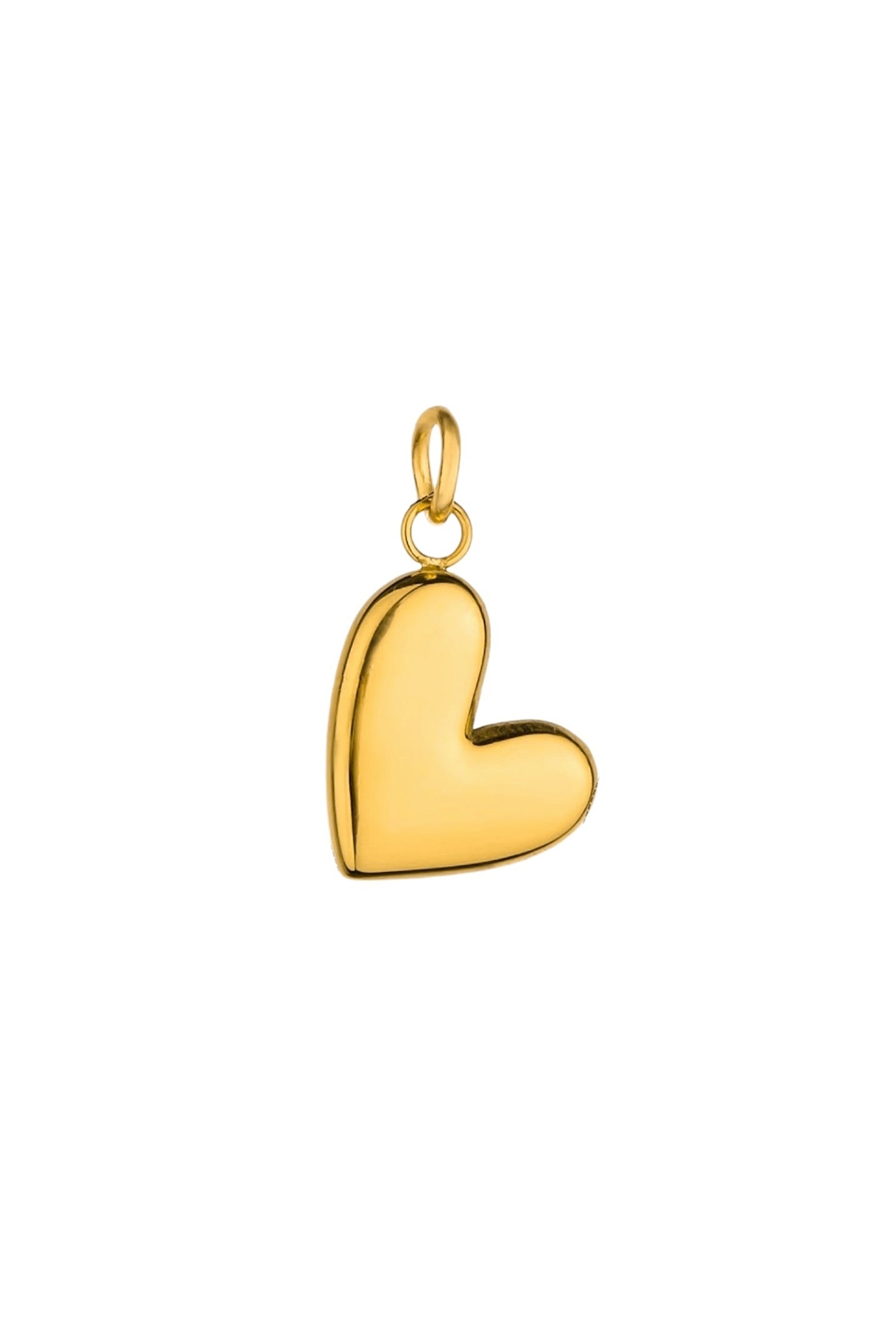 Classy Heart Charm Herz Anhänger in gold aus 18k Edelstahl