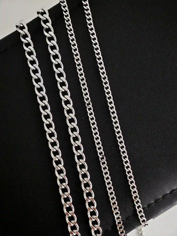 Silberne 5mm und 3mm Panzerketten für Männer