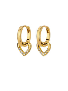 Lovely Heart Hoops