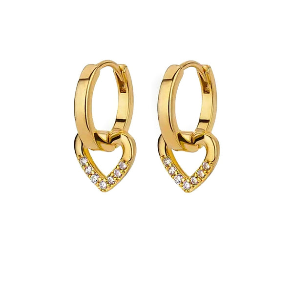 Lovely Heart Hoops
