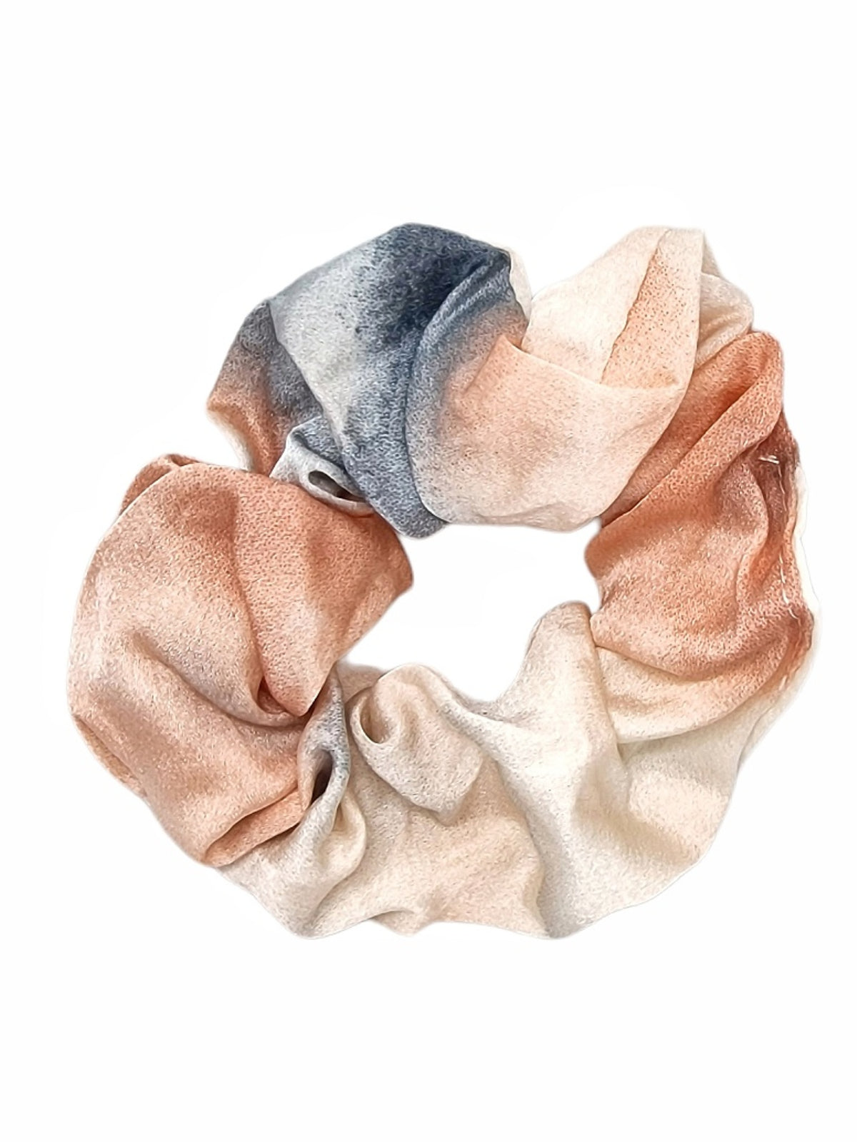 Satin Scrunchie dunkelblau creme terrakotta Lymaja