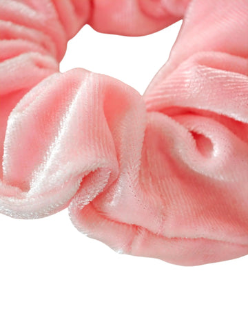 Samt Scrunchie in Puder Rosa weicher Haargummi - LYMAJA