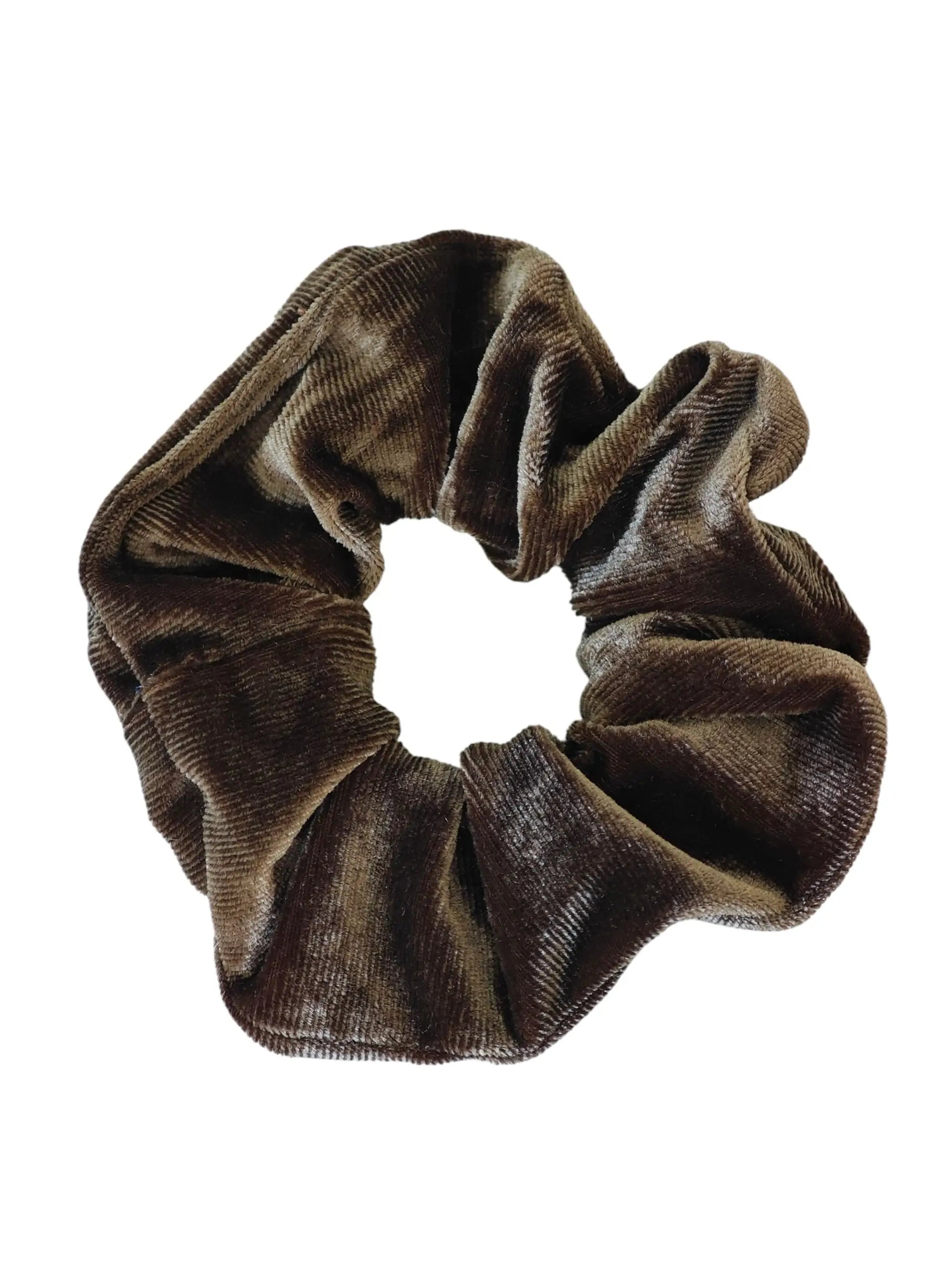 Weicher Samt Scrunchie Haargummi in Umbra Braun von LYMAJA