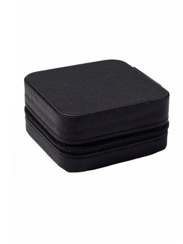 Schwarze Schmuck Box aus PU-Leder für Schmuckaufbewahrung
