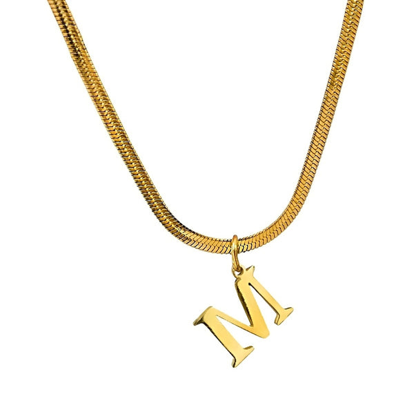 Sleek Letter Halskette