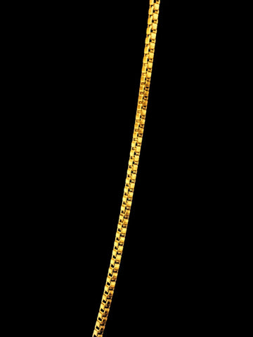 Slim Box Chain – 1,2 mm Edelstahl-Boxkette in Gold, 50 cm oder 60 cm - LYMAJA