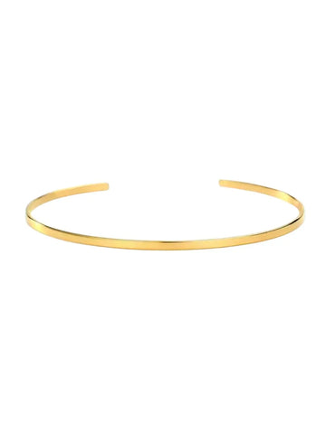 Slim Cuff Armreif aus Edelstahl in Gold – Minimalistische Armspange von LYMAJA