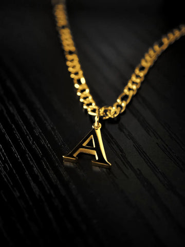 Edelstahl mit 10mm Letter Charm A–Z in Gold -LYMAJA