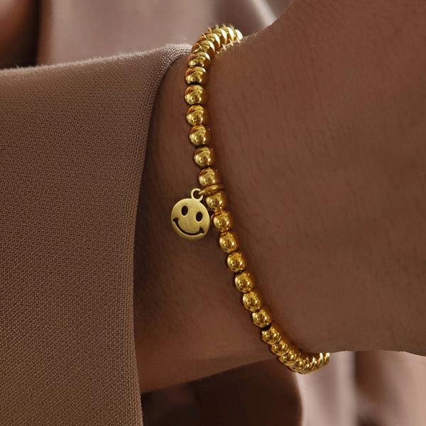 Smiley Perlenarmband